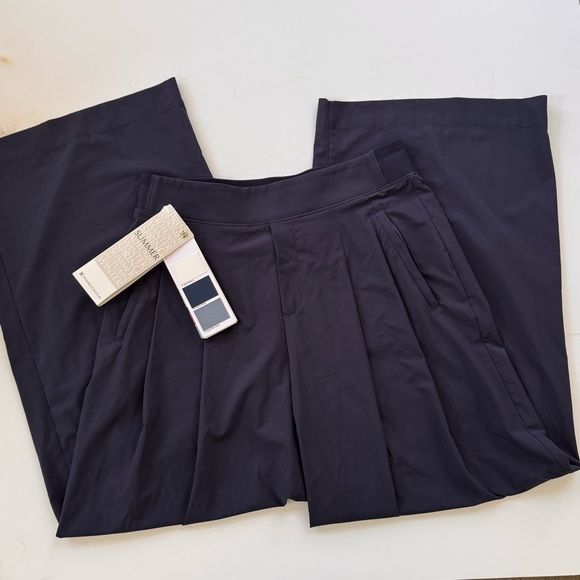 Athleta Brooklyn Wide-Leg Navy Pants - Picture 8 of 8